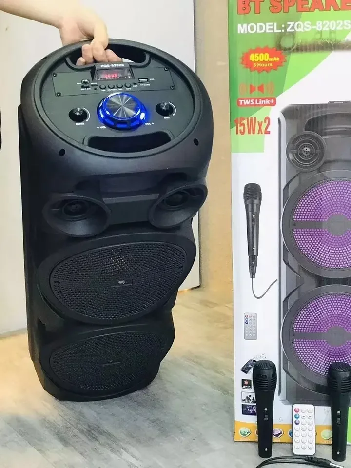 tawar sapikar mini parlante Luidspreker parlante led altavoces exterior parlante karaoke Double 8inch wireless blueteeth speaker