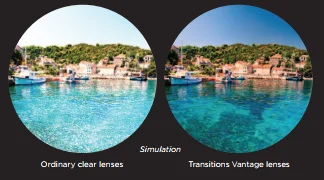 1.59 PC Polycarbonate Transtive Trans 7/8 Lenses Blue Block Cut UV400 420 Photochromic Finished Optical Lens