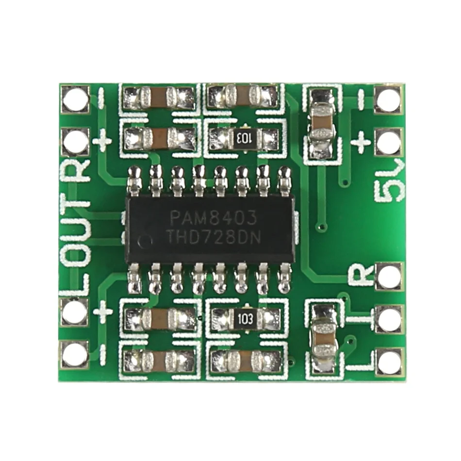 PAM8403 Micro Digital Power Amplifier Board 3Wx2 Imported PAM8403 Chip Sound Quality Micro Digital Power Amplifier Board
