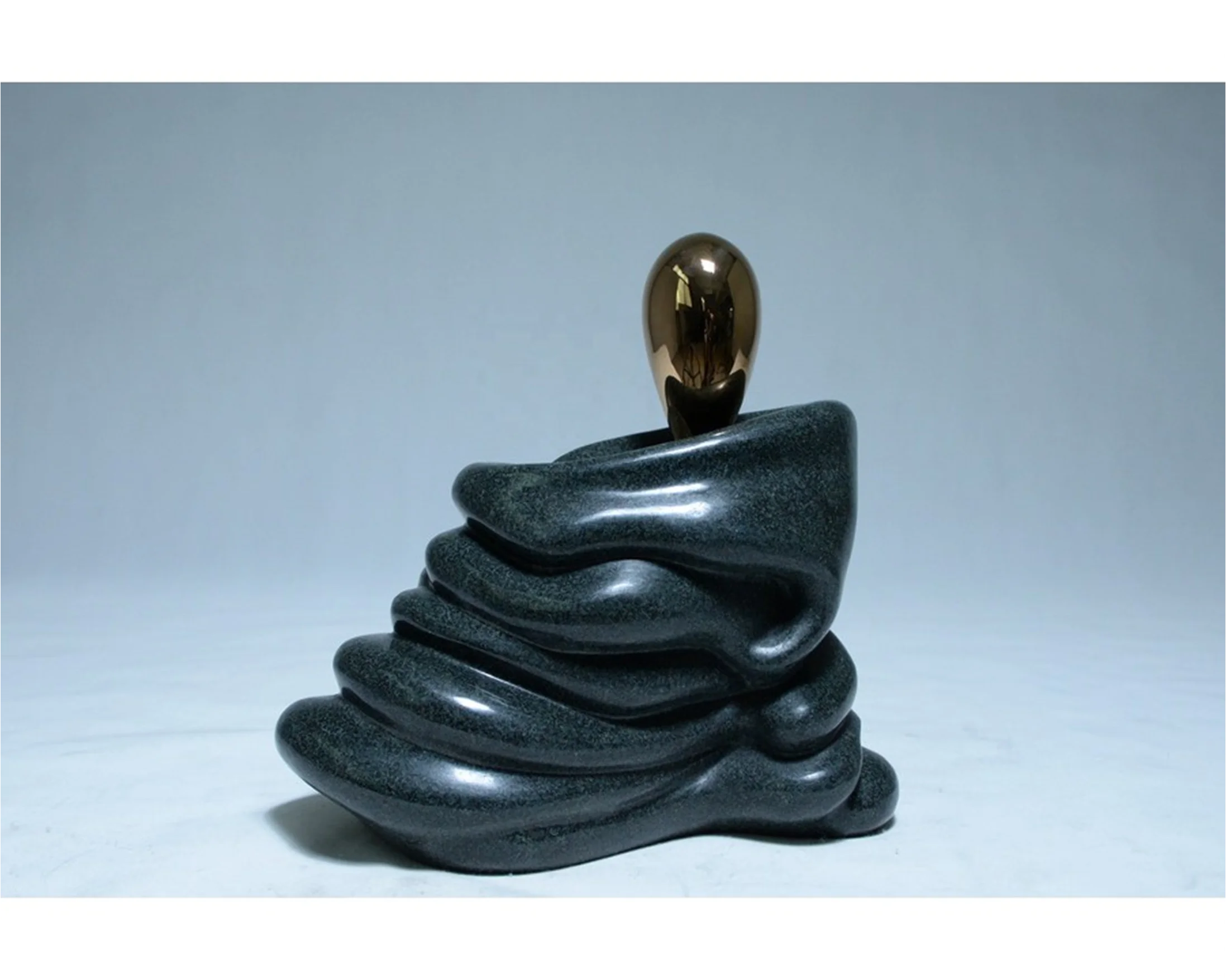 Natural stone custom statue sculpture marble abstract Art decorative marble sculptures inside home adornment