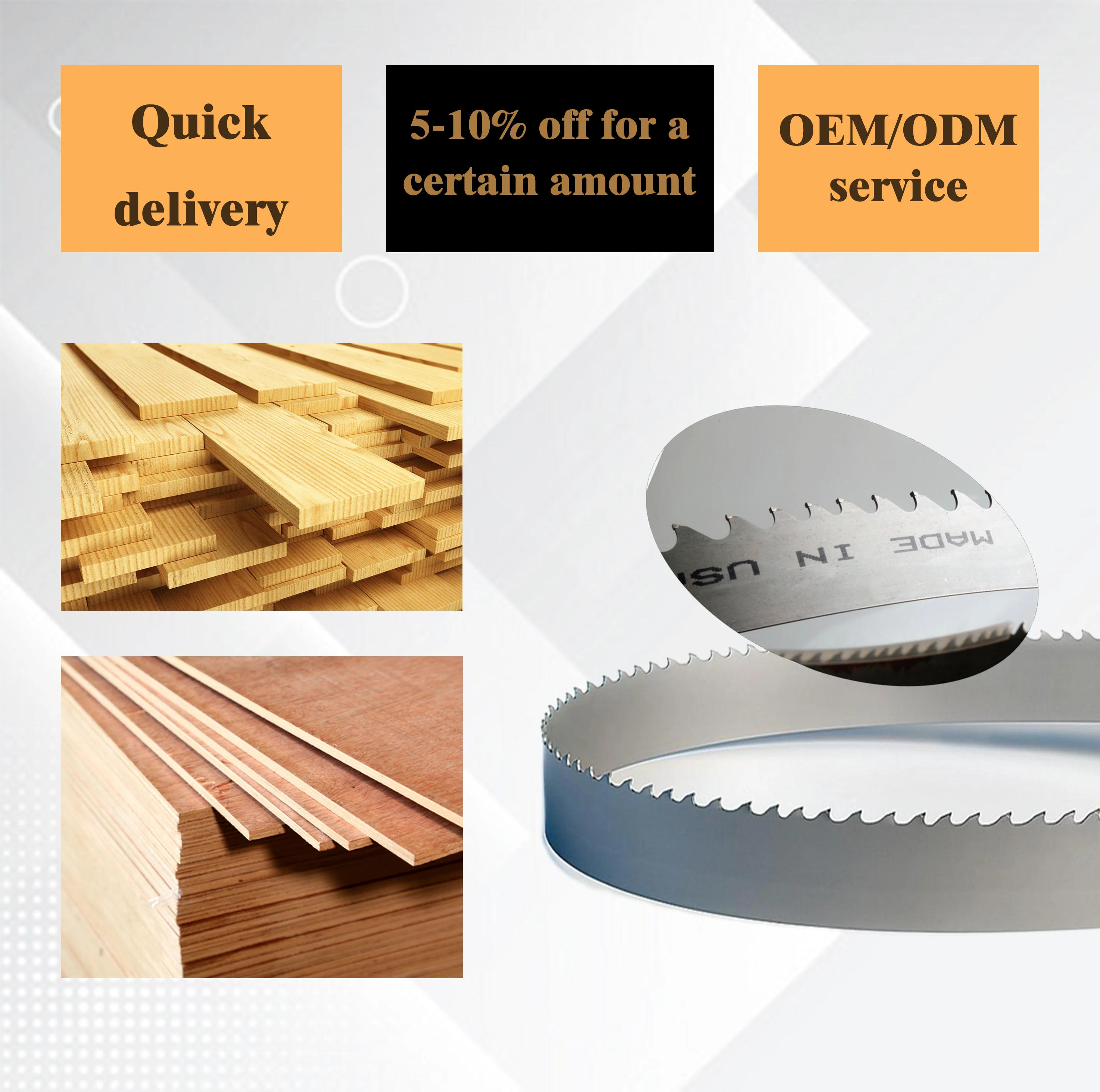 Деревообрабатывающий инструмент импортный материал американский ленокс ленточная пила для резки различных пород дерева