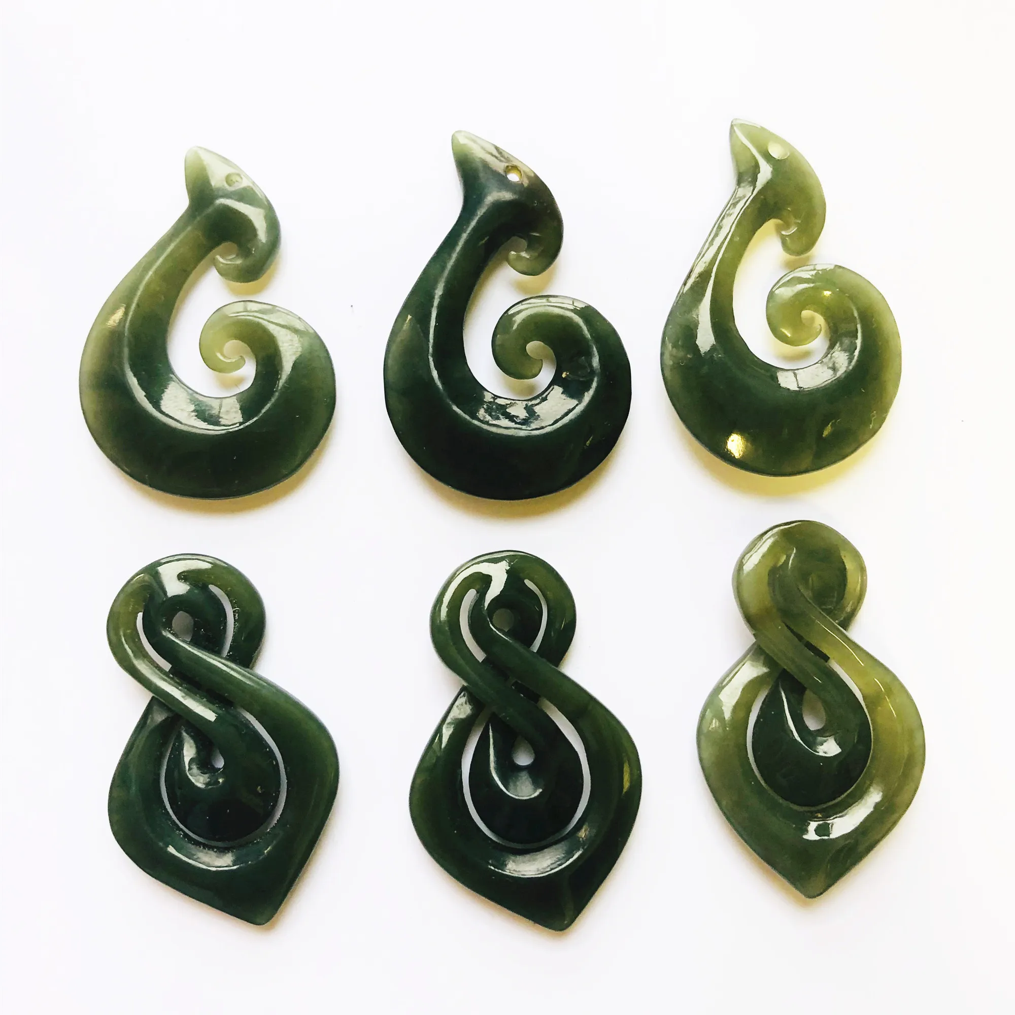 
nephrite jade pendent with dark green color fasion necklace 