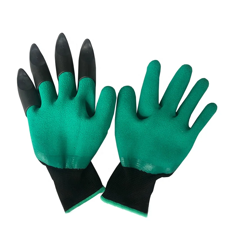 Customized Kids Gardening mitten Latex Foam Coated Children Safety mitten for Play with Clay