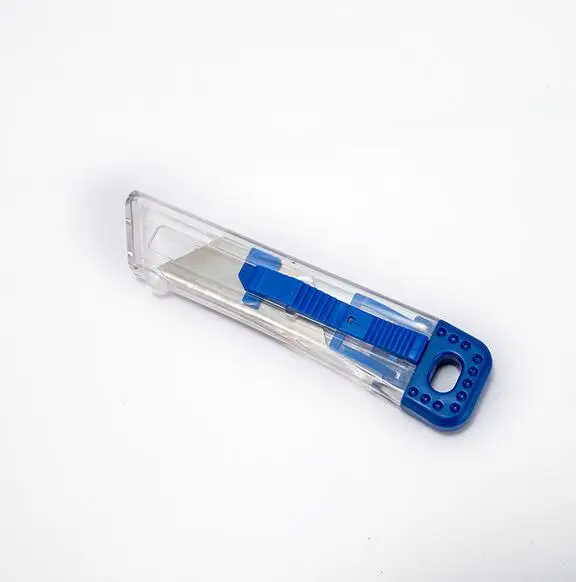 transparent Mini cutter school office home portable carton open utility knife art stationery paper cutters knives