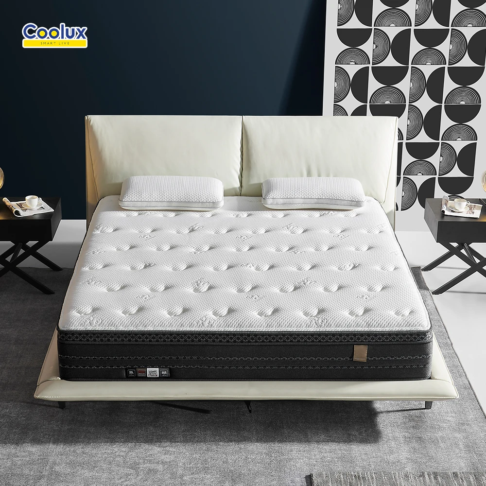 Good Quality Plastic Coil Pocket King Roll Up Pack Wholesale Spring Mattress