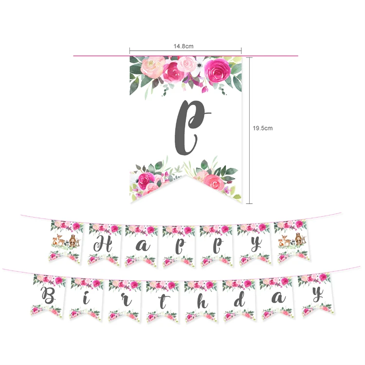 New Arrival Wild One Birthday Party Set Decoration Props Paper Tray Tissue Pink For Baby Birthday Party Decoration