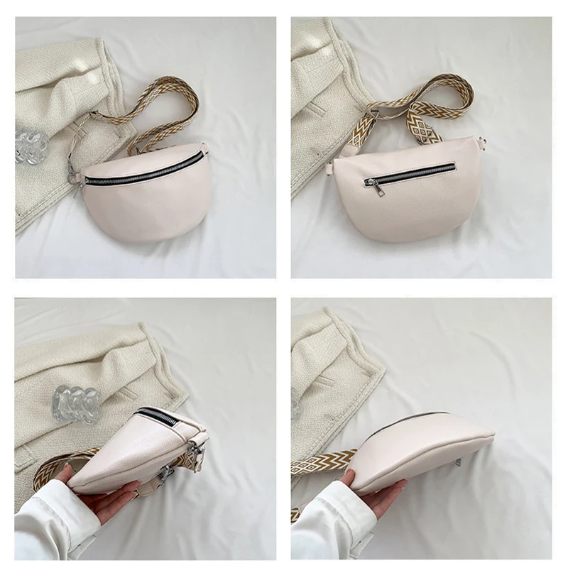 High quality leather bag custom fanny pack sport waist bag unisex PU belt bag