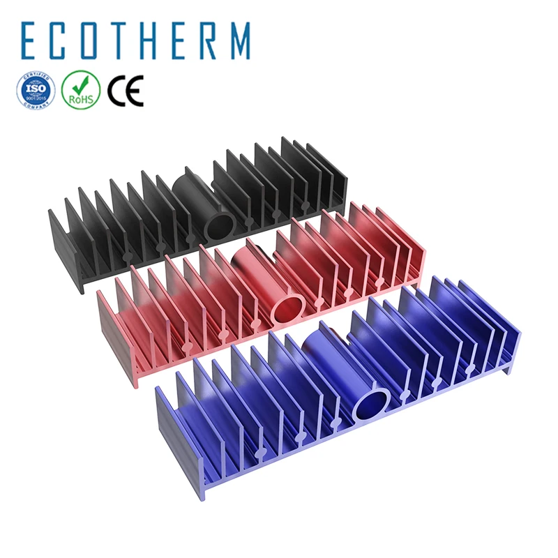 Ecotherm цветной промышленный экструдированный высокомощный светодиодный радиатор 400 Вт экструзионный