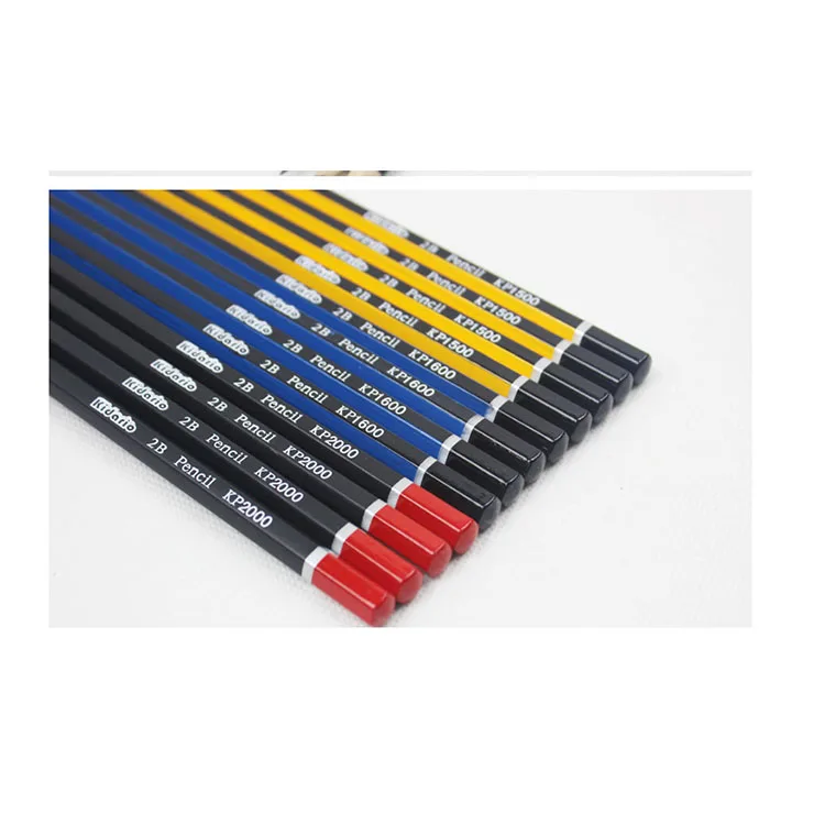 Wholesale students wood standard sketch pencils with eraser for sketching drawing