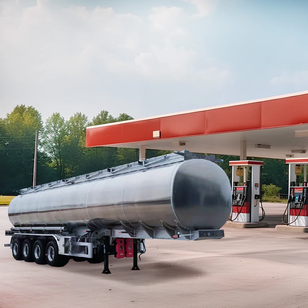 40000 to 60000 Liters Capacity Gasoline Diesel Tank Trailer Fuel Tanker With Fast Shipping