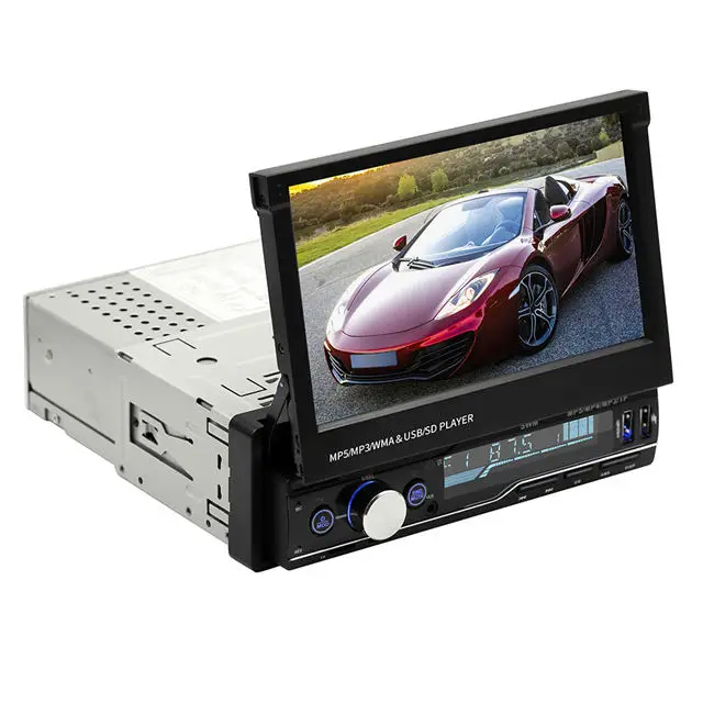 1 din 7 inch Audio Player Stereo Radio Touch Screen Car Radio Audio Video MP5 Player with Rear Camera