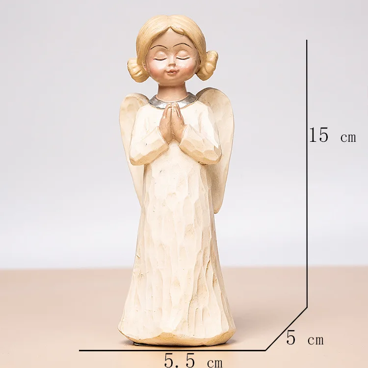 High quality Resin art supplies Home decor Abstract artangel statues for Angels decor Europe and america