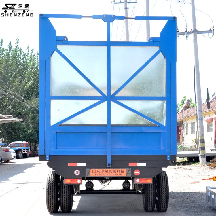 5T Steel Dump Farm Trailer Tractor Towing Agricultural Trailer with Core Axle Component