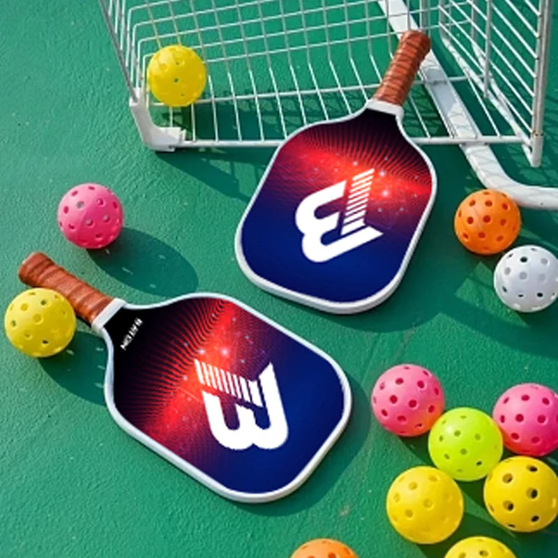 Pickleball Paddles Lightweight Texture Graphite Surface Polymer Honeycomb Core Pickleball Racket For Outdoor Adults Sports
