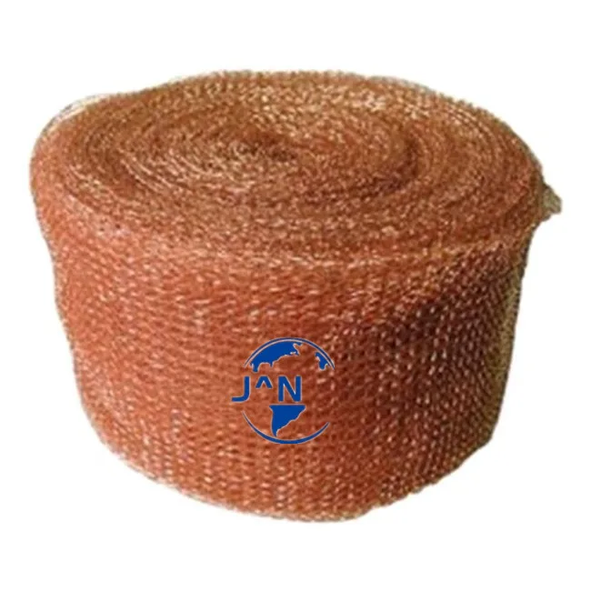 5 Inch Brass Copper Wire Mesh Knitted Copper Wire Mesh In Stock