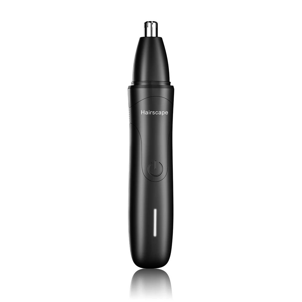 Rechargeable  Wireless Nose Trimmer for Men Waterproof Painless Nose Hair Removal Trimmer with Rotary Dual-blade
