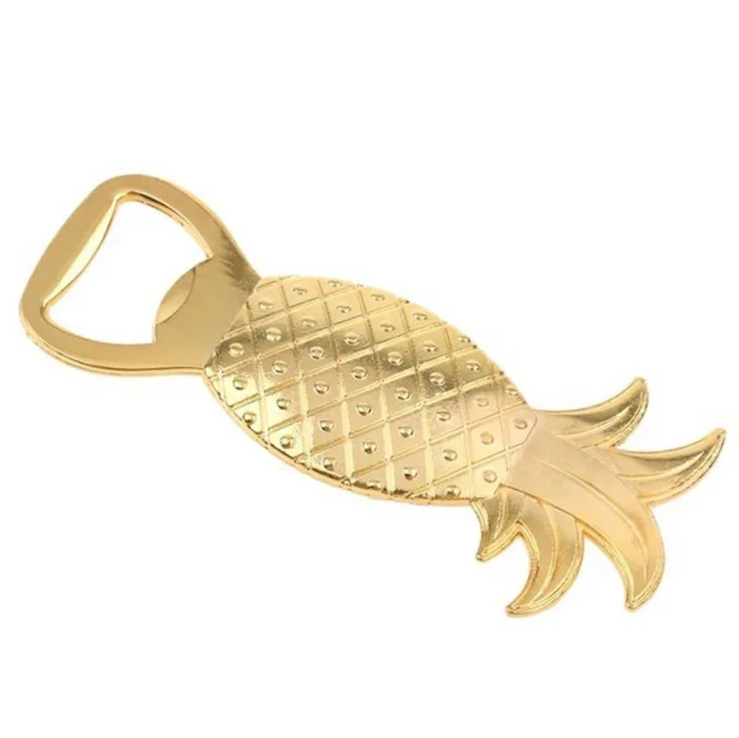 
Unique Skeleton Golden Pineapple Shaped Bottle Opener for Wedding Party Favors Gift & Decorations 