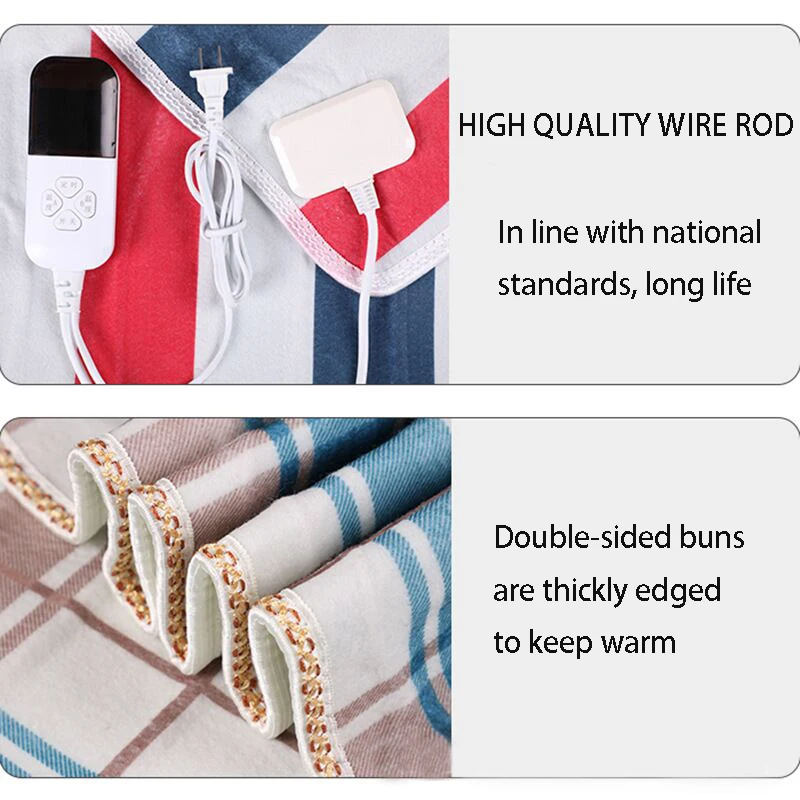 Electric Blanket Intelligent Switch 9 Temperature Control Switch 3 Heated Throw Blanket 220 Volt 120 Watt