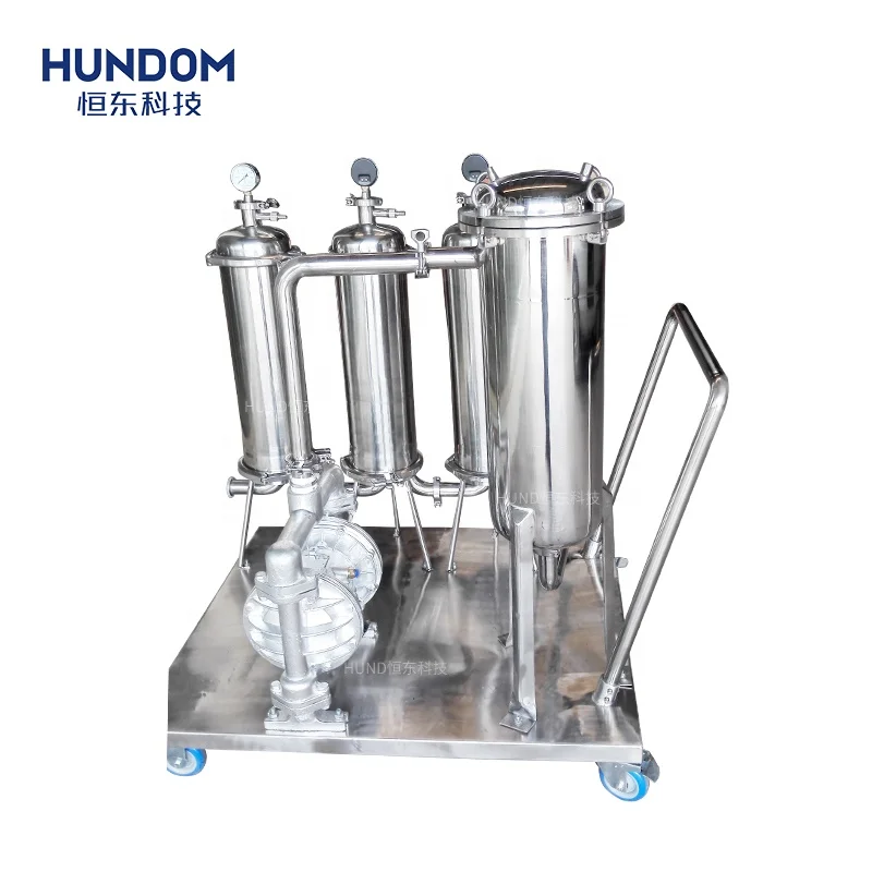 
Stainless steel microporous membrane filter with cart 