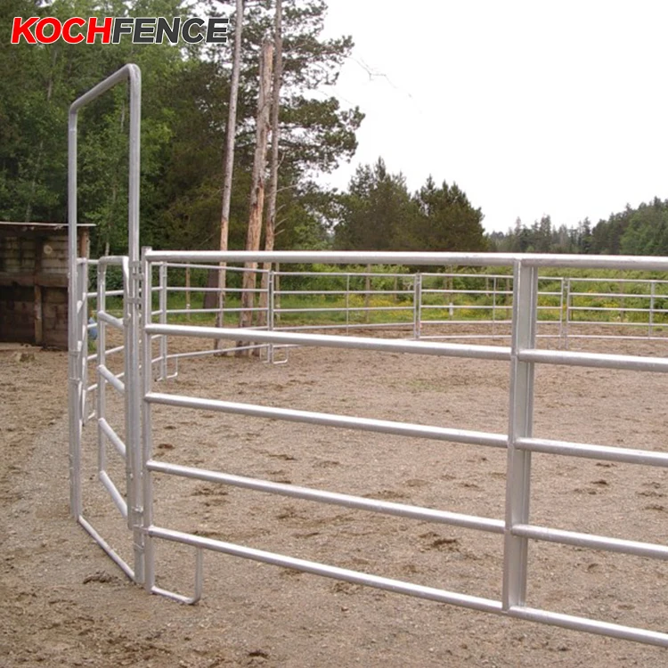 Hot Sale Portable Horse Cattle Yard Panel Fences 1.8m highx6 bars or 1.6m highx5 bars for Australia/New Zealand