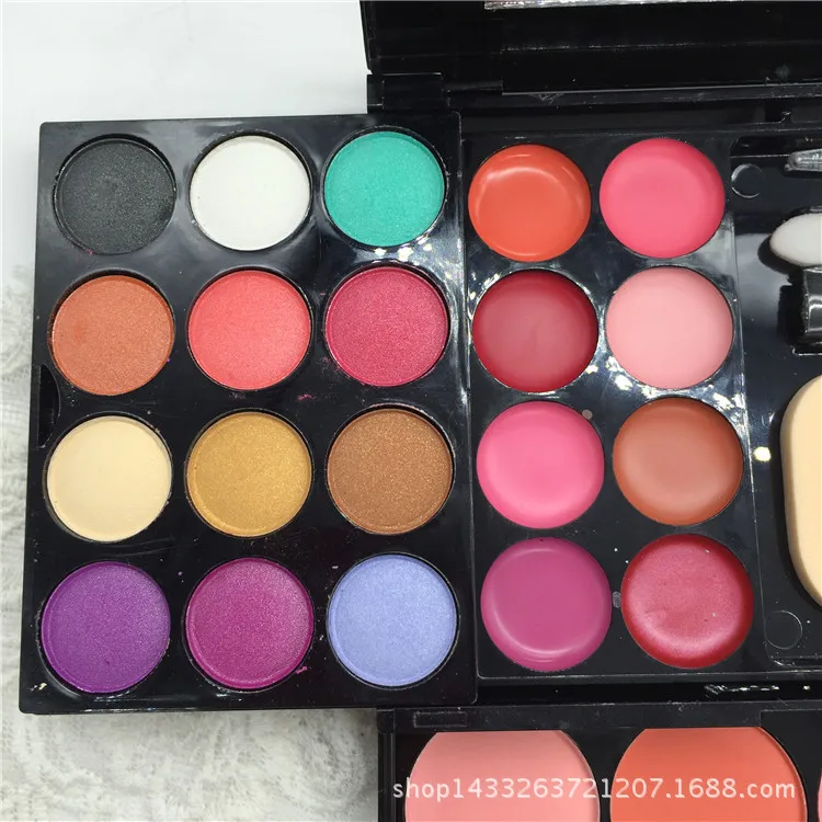 6328A1 Ladies vegan girl makeup kits all in one box set cosmetic Eye shadow Palette matte gift makeup kit full blush makeup set