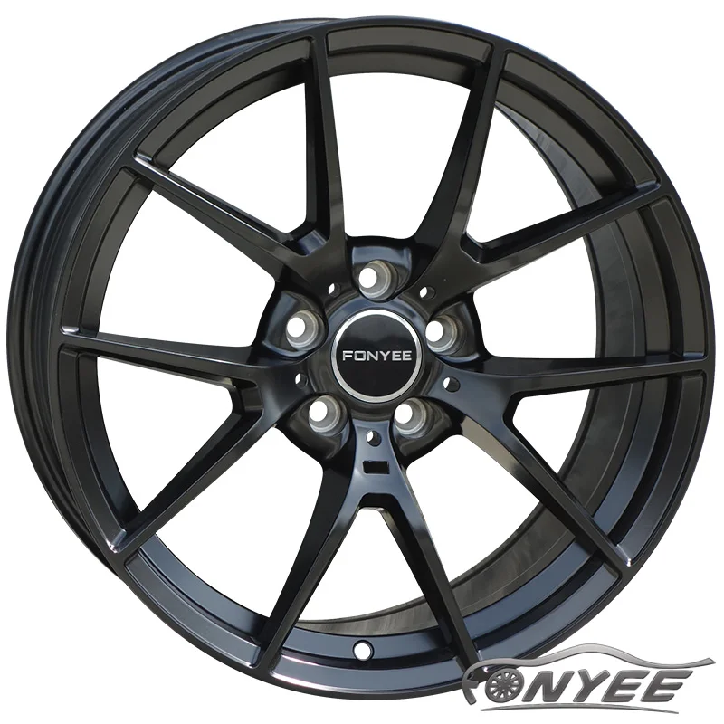 F6110584 Fonyee alloy wheels auto popular 18 19 20 inch 8/8.5/9/9.5j 5X120 5X112 quality Matte black car sport rims for BMW