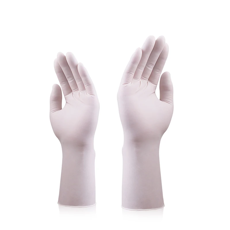in stock white disposable household industrial medical food powder free safety nitrile white gloves