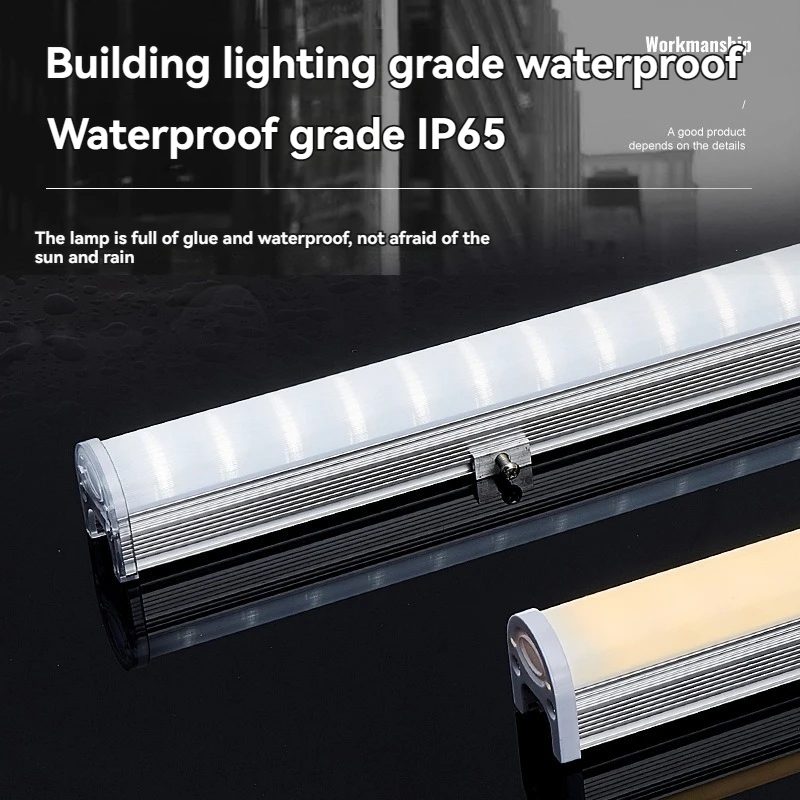 LED Factories DMX Outdoor  Addressable RGB LED Tube Light Washer Light facade lighting outdoor building