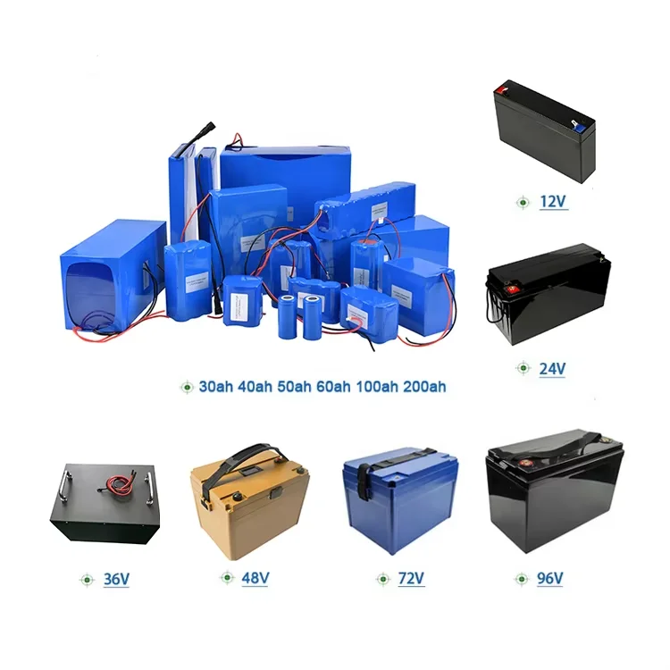 Customized E-bike Motorcycle Escooter Lithium Battery Pack 24V 36V 48V 60V 72V 10Ah 12Ah 20Ah 30Ah 50Ah 80Ah Lithium Ion Battery