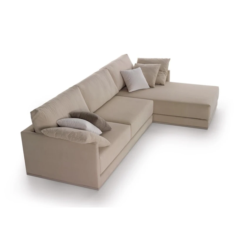 Customized L Shaped Corner Fabric luxury sofa bed furniture living room two seater cama Sofa Bed