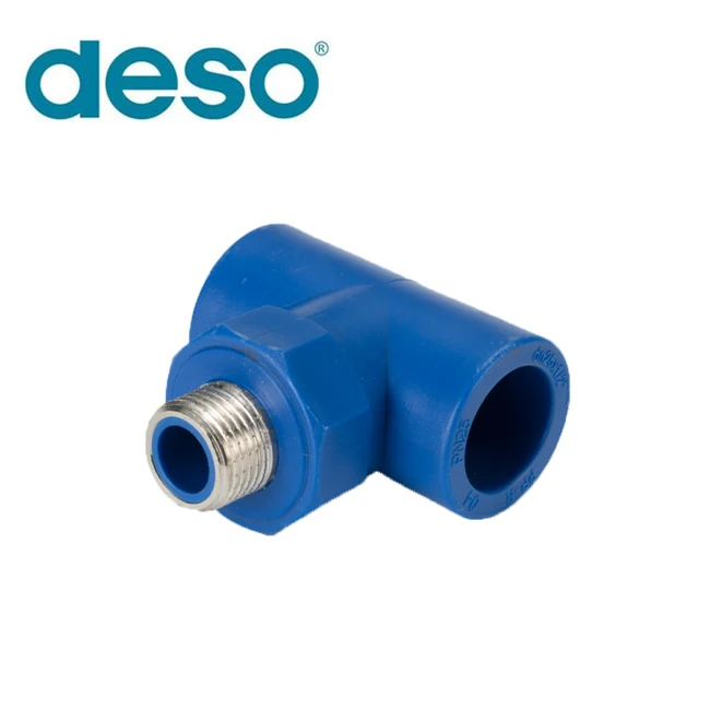 DESO Custom Wholesale Plastic PPR Water Supply Fittings Double Female Tee Water Mixer High Quality Plumbing Materials