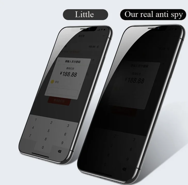 DP конфиденциальный анти шпионский стеклянный экран протектор для iphone11 3D закаленное стекло