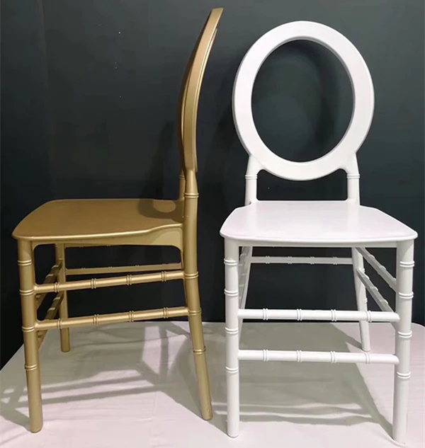 DEACORY Wholesale modern gold wooden pipe hotel restaurant wedding banquet furniture dining chairs