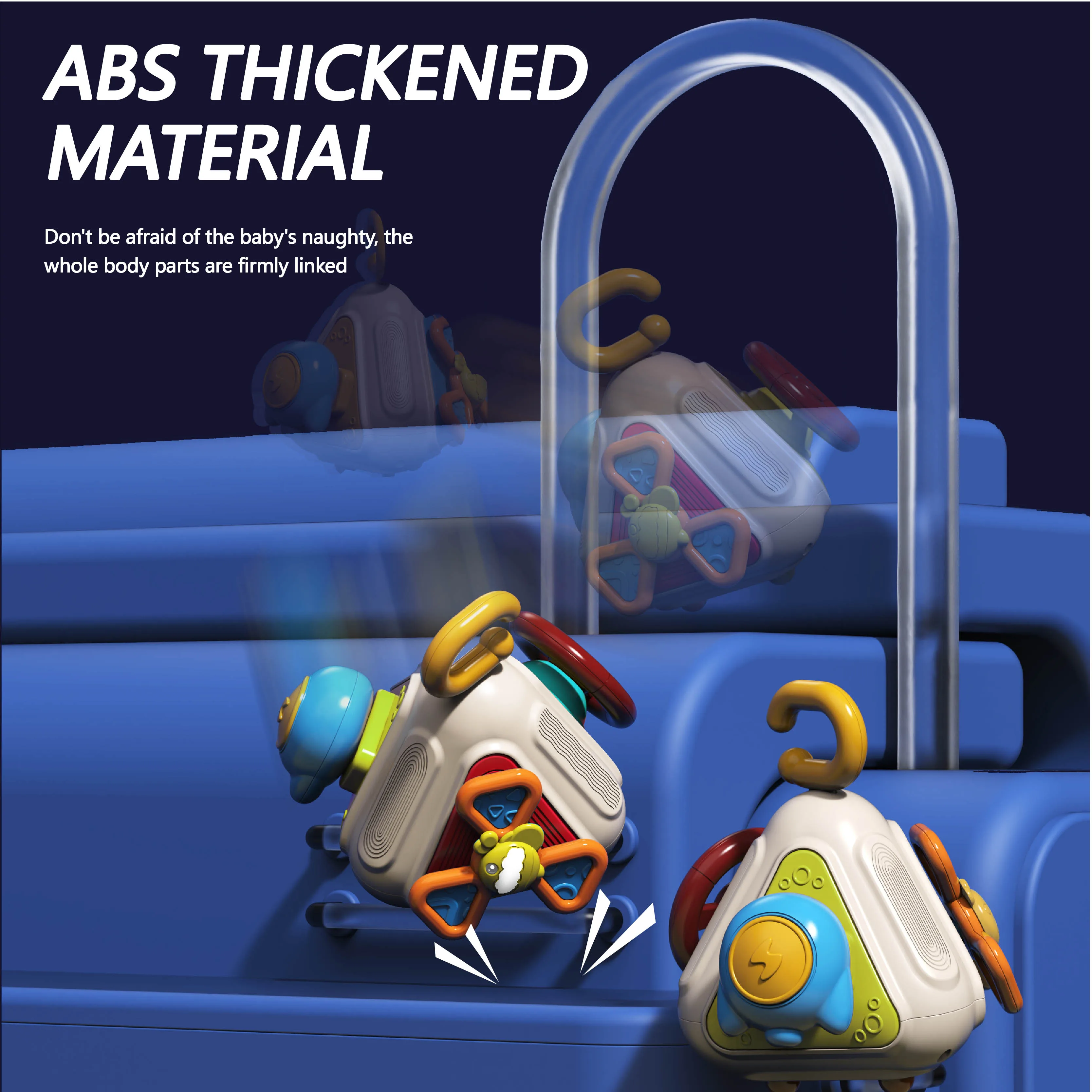 SL Baby Multifunction Ball Toy 10 side Montessori Early Educational Sensory Toys Busy Cube For 1 To 3-year-old Boys Girls