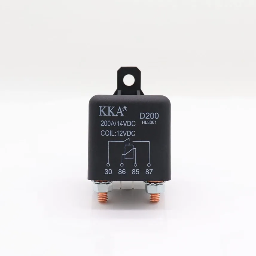 KKA-D200 200A автомобильное реле 12V 1,8 W, сверхмощный автомобильный реле стартера для автомобилей Грузовик лодочный мотор мощность включение/выключение с одной кнопкой подогрева