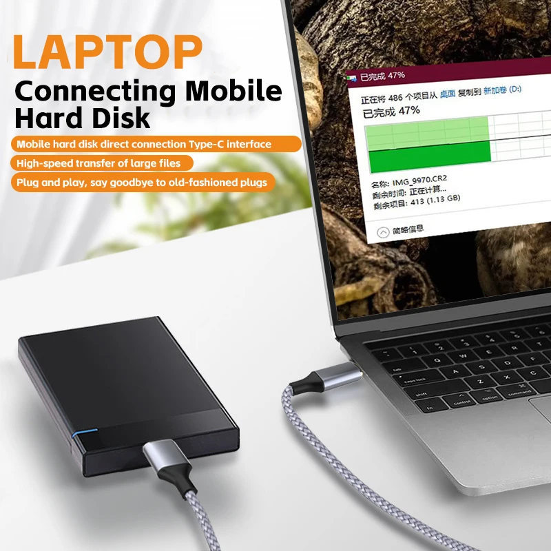 Wholesale OEM/ODM Type-C to Micro B Cable USB 3.0 5Gbps Fast Transmission Phone Charger With Cord for External Hard Disk Camera