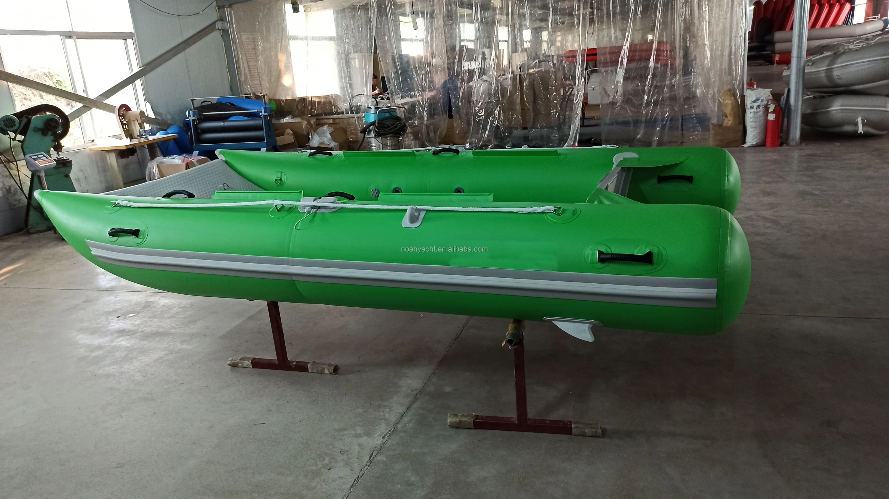 high speed inflatable power catamaran hypalon