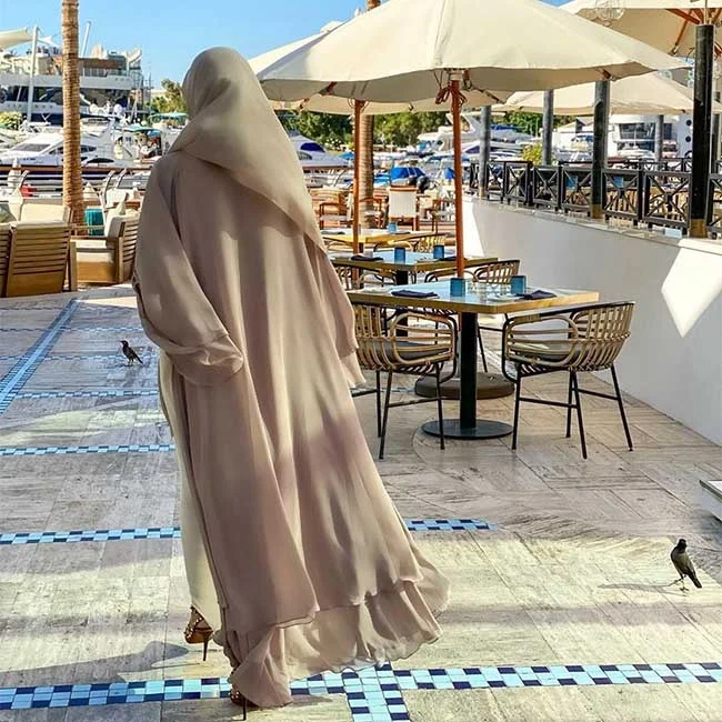 Hot Selling Loose Casual Style Islamic Muslim Women Abaya Dress hijab Set Clothing