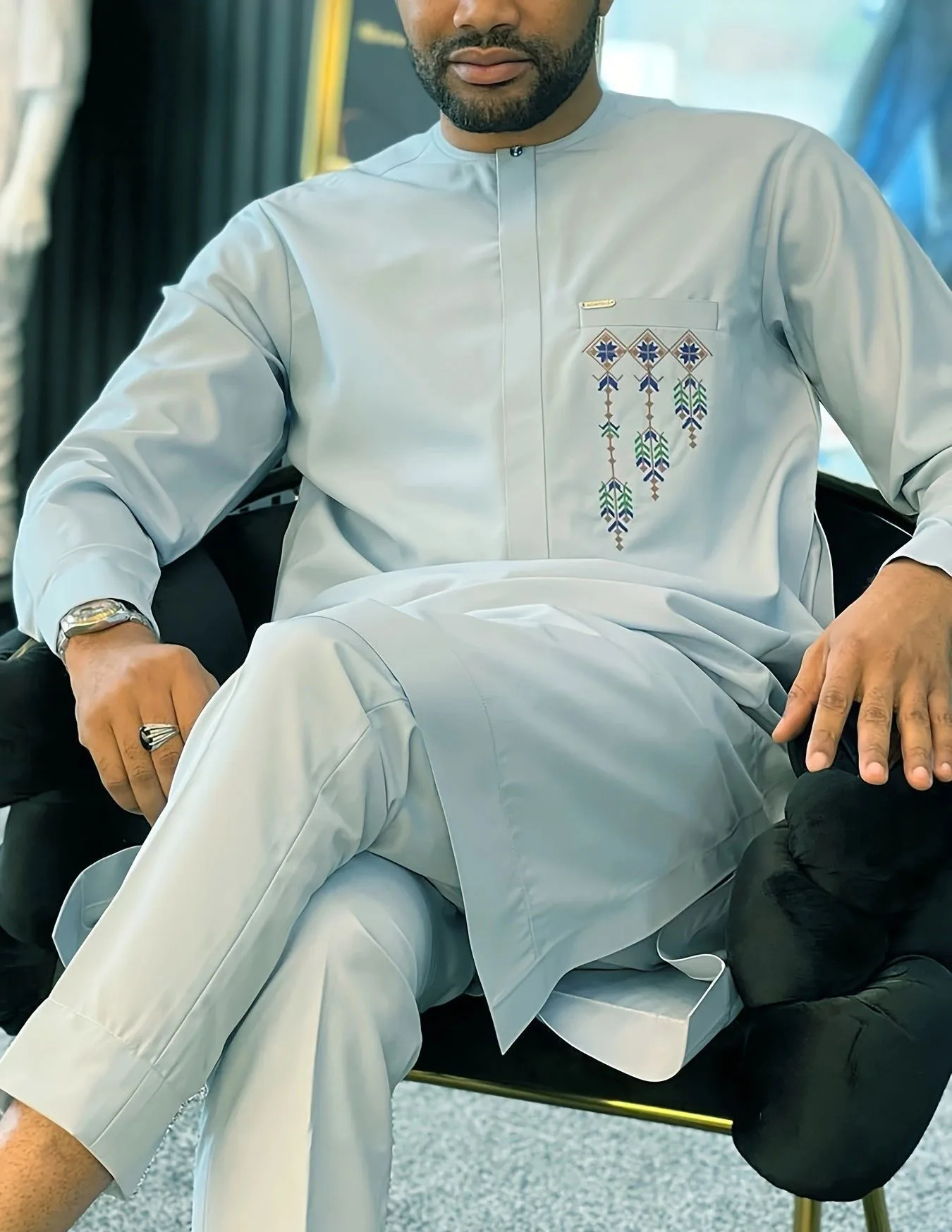 New Styles Wholesale Custom Print Graphic Two Piece Sets For Men Dashiki Kaftan Africa Clothing