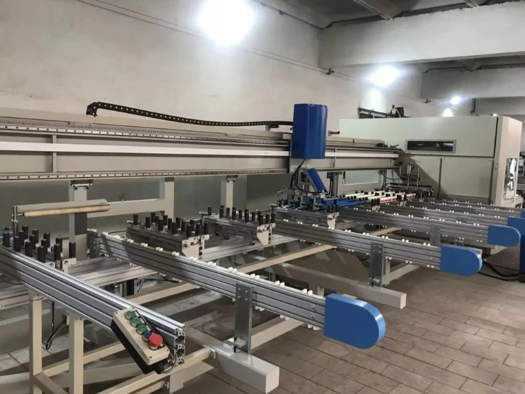 pvc cnc cutting machine UPVC Window Profile CNC Cutting Center Machine Provided Engine with 3 Machines Aluminum New Engine