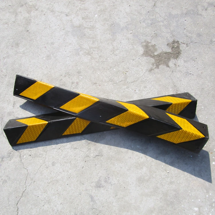 800mm Rubber Wall protector Corner Guard Garage Parking Lot right angle Wall Protector