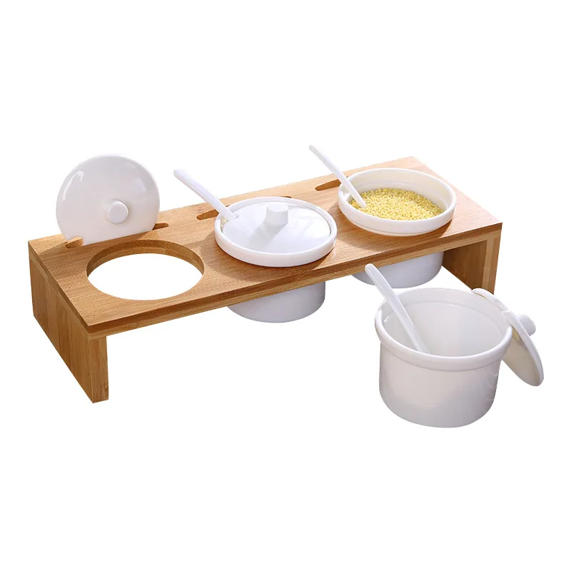 Factory direct wholesale custom wooden seasoning storage rack cabinet storage rack