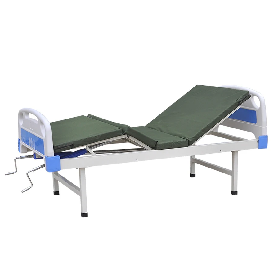 
hospital nursing bed powder coated manual patient bed 