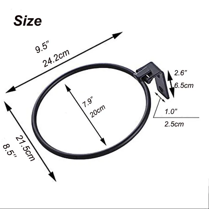 8Inch dia collapsible customized holding planter flower plant pot wall mounted metal bracket holders Hook hanger shelf rings