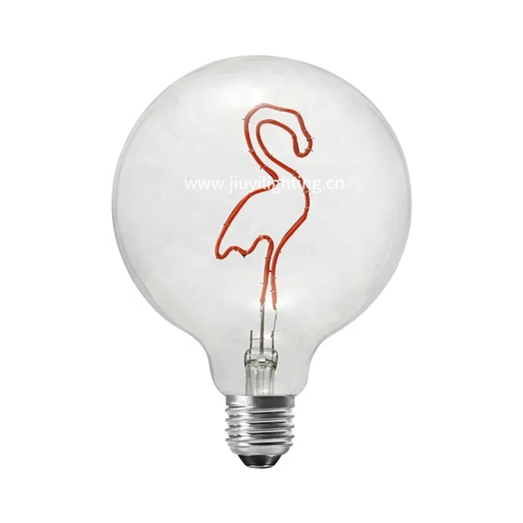 Good Price E27 G125 dimmable Love letter text filament bulb led decoration bulb Custom LED Filament Light Bulb Chinese Character