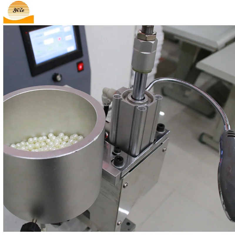 Automatic Pearl and Nail Riveting Machine Pearl bead setting string machine for shoes, bags