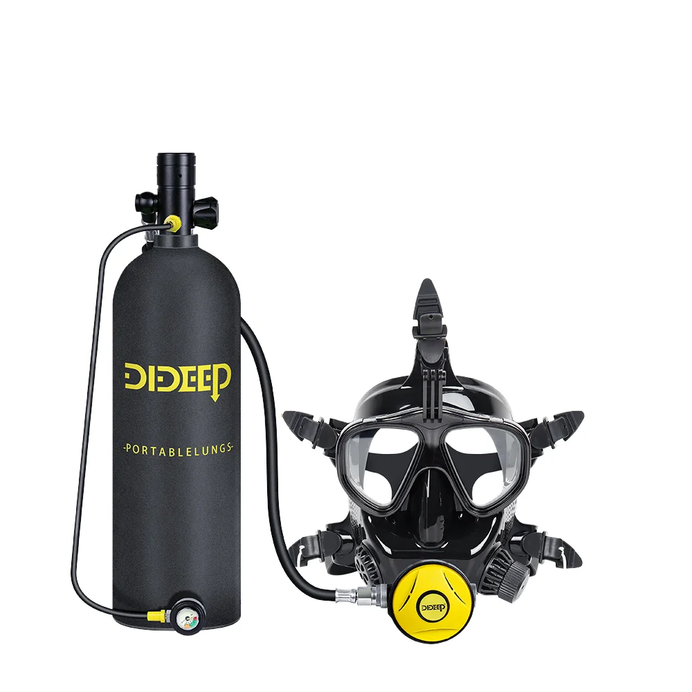 1L Diving Equipment Underwater Free Breathing 5-10mins Apparatus Oxygen Tank