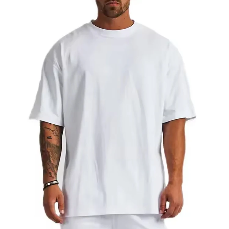 new custom heavy weight 450 gsm black white mock neck boxy fit tee cropped boxy t shirts boxy t shirts