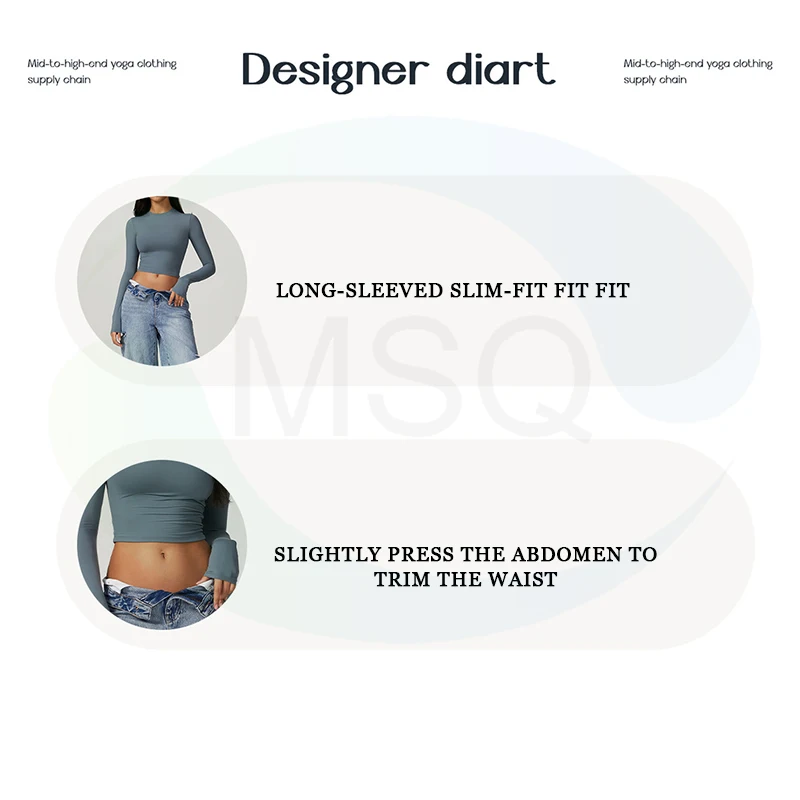 Gym Fitness Tank Workout Running Sports Clothes Active Wear T-Shirts Long Sleeve Yoga Crop Top For Women