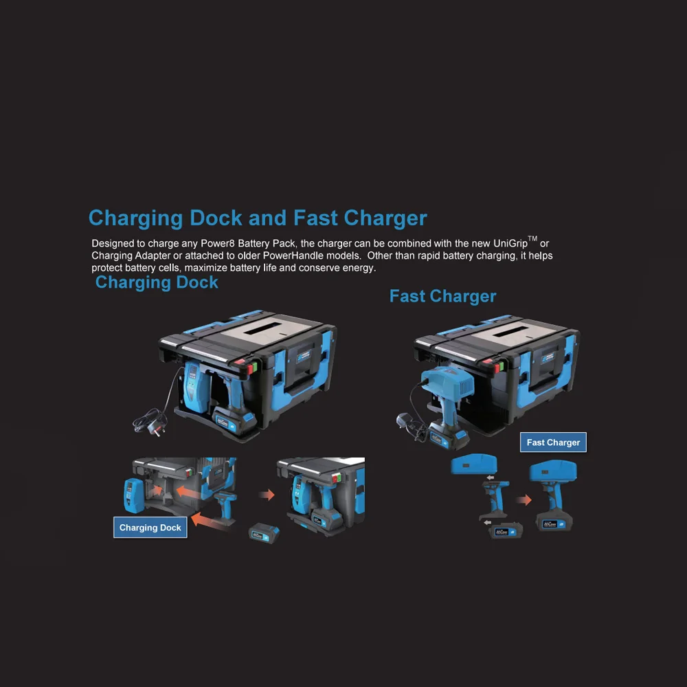 Household HengLai tools hight quality 8 in 1 set  20v brushless cordless lithium-lon 8 tool cordless tools combo kits